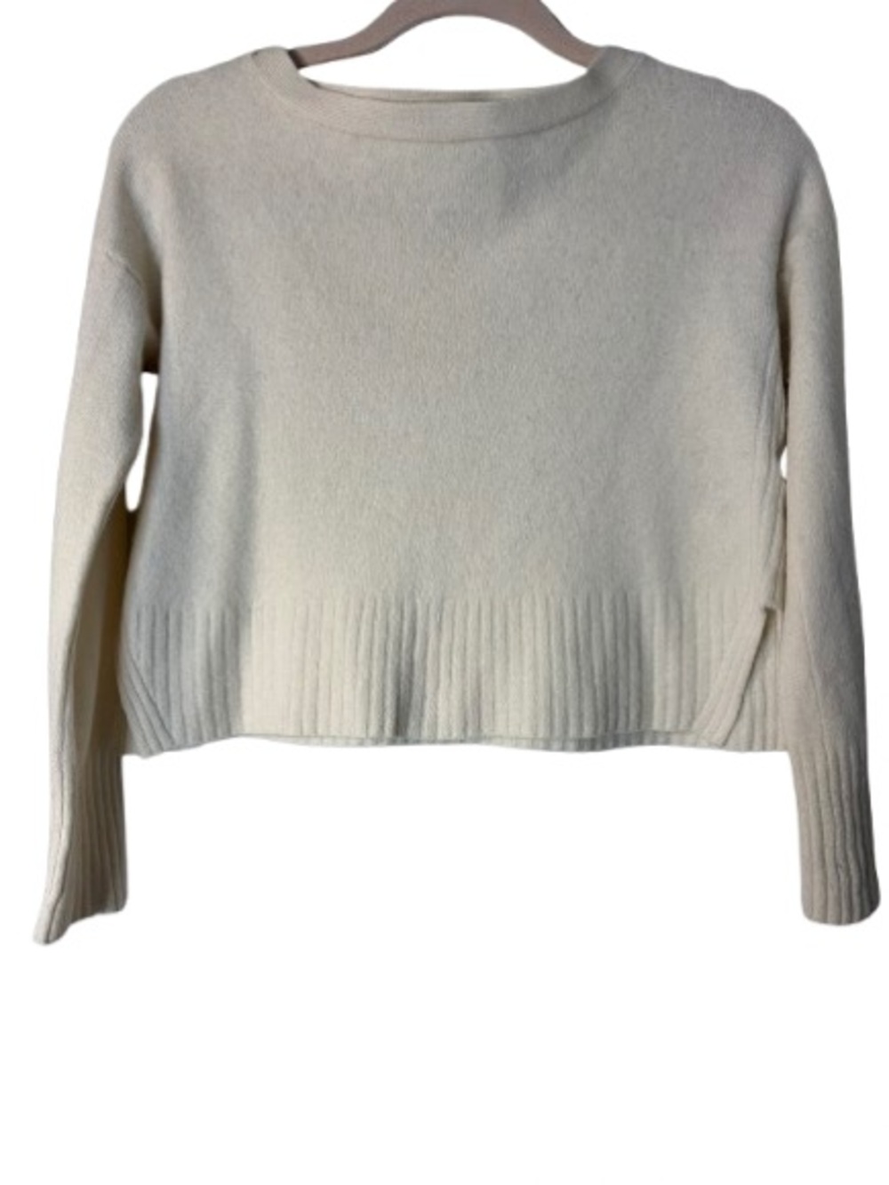 Anthropologie Cream Crewneck Cashmere Sweater, XS